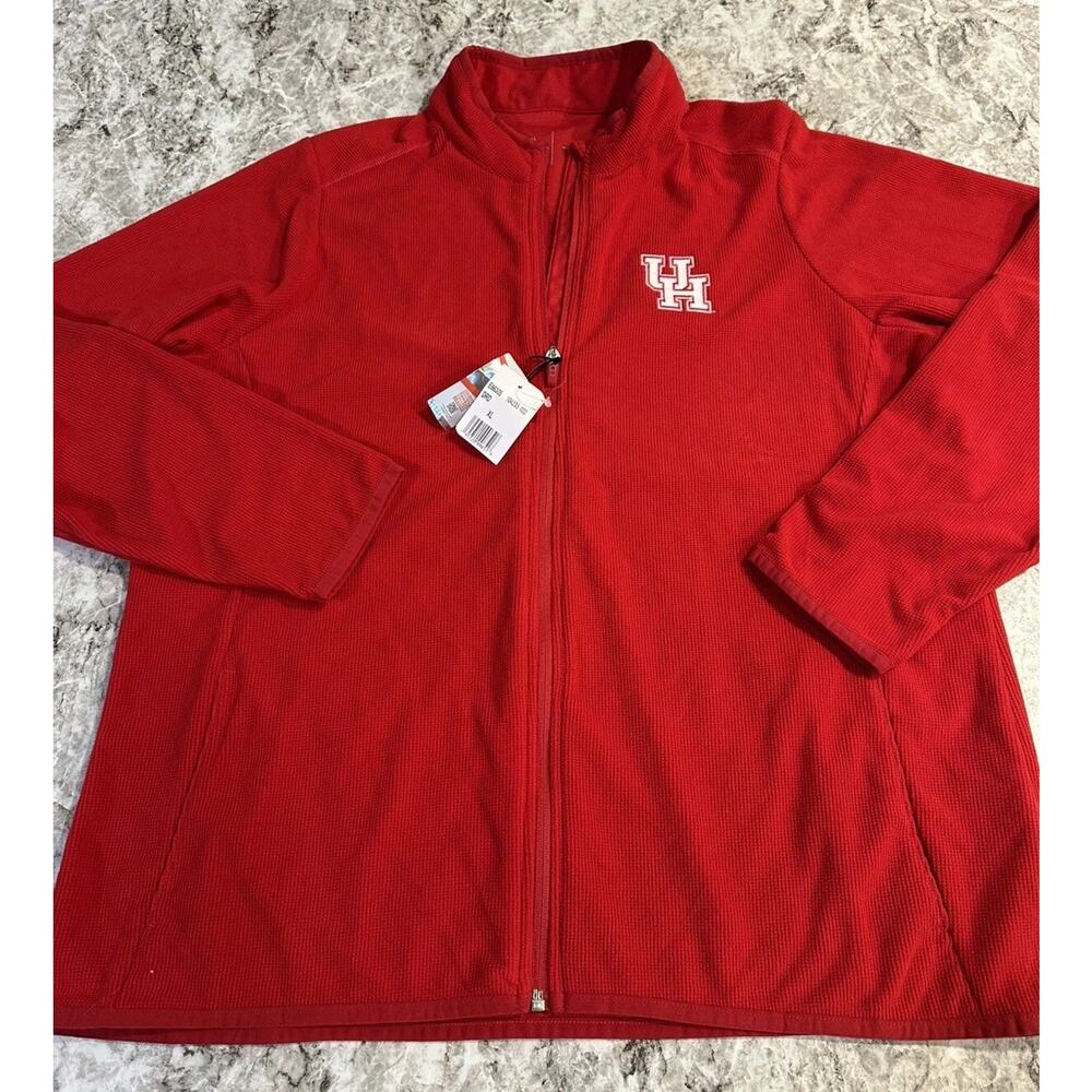 NWT Women's Antigua Houston Cougars Links 2 Full-Zip Golf Jacket Red XL X-Large